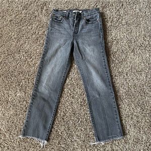 Levi's Wedgie Straight Grey Washed Jeans